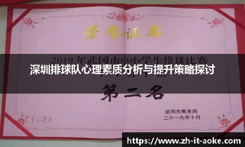 深圳排球队心理素质分析与提升策略探讨